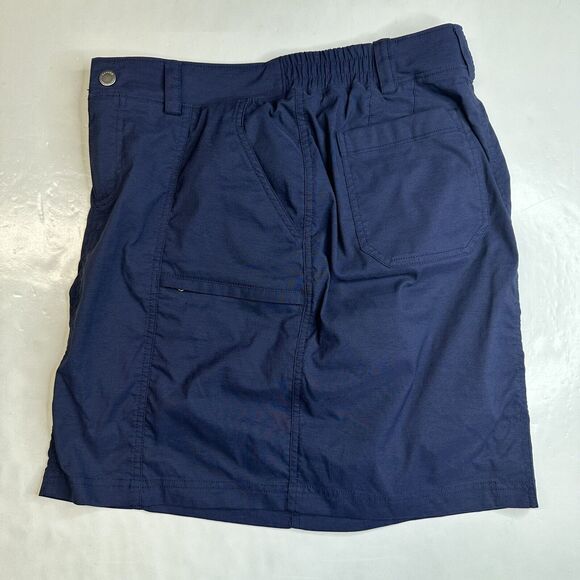 Duluth Trading Dry On The Fly Skort 6 Navy Blue Flex Active Skirt/Shorts EUC - Picture 10 of 11